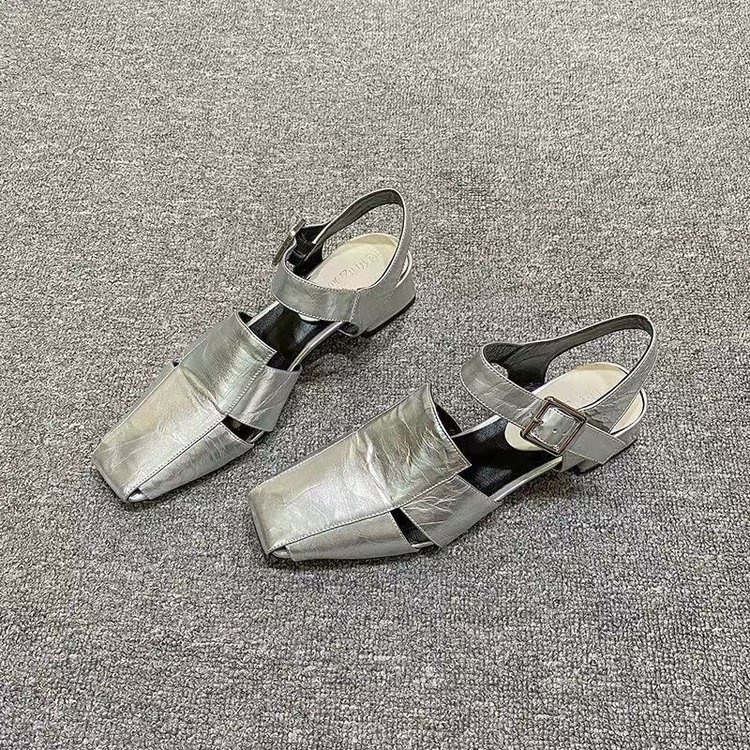 Giày Đế Thấp 3cm Xinh Xắn Theo Phong Cách Retro Dành Cho Nữ