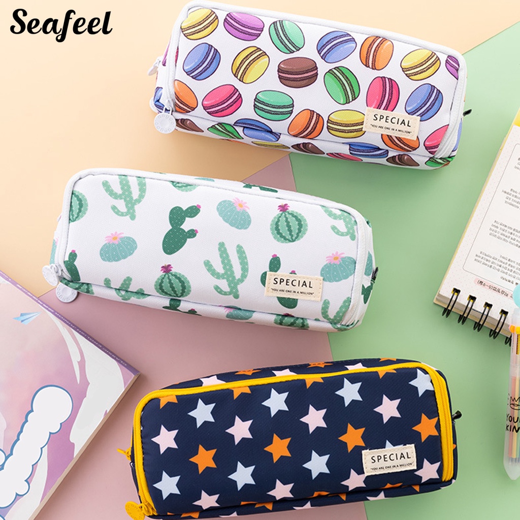 Hộp Đựng Bút Đa Năng Sức Chứa Lớn Họa Tiết Tinh Tế Phong Cách Cho Học Sinh