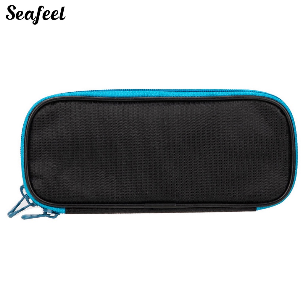 Túi Lưới Đựng Bút 3 Lớp Khóa Kéo Chống Biến Dạng Tiện Dụng