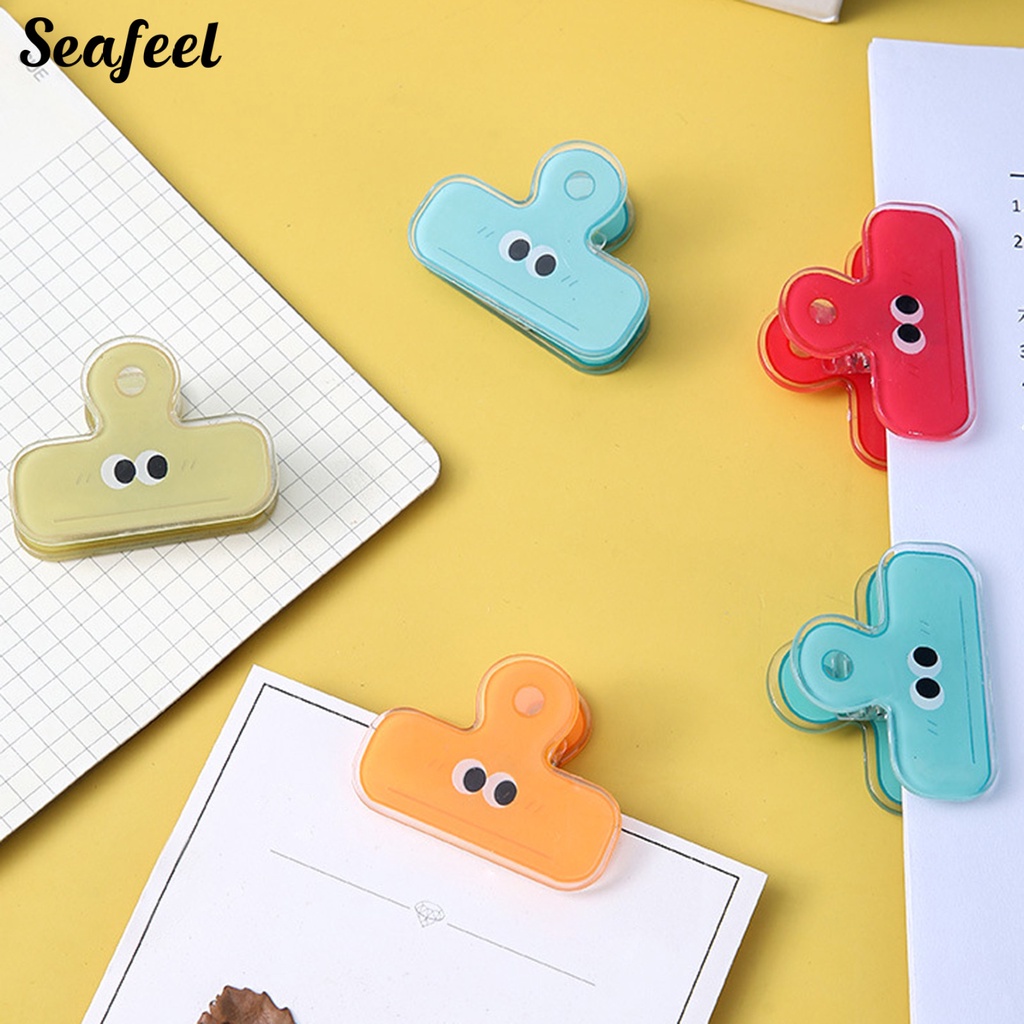 Set 2 Kẹp Tài Liệu Mạnh Mẽ Tiết Kiệm Không Gian Hoạt Hình Cho Văn Phòng