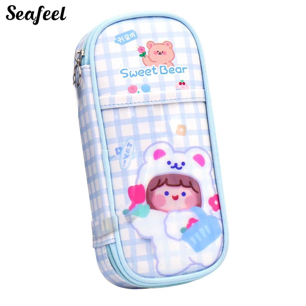 Bóp Viết Cỡ Lớn In Họa Tiết Hoạt Hình Dễ Thương Cho Bé Gái