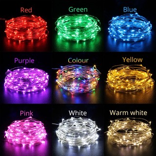 Dây đèn led 3m sử dụng pin usb hoặc pin dùng trang trí tiệc