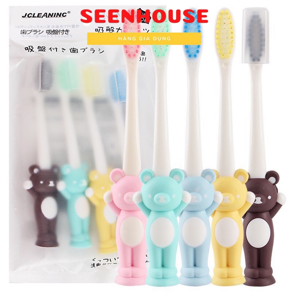 Set 4 bàn chải đánh răng cho bé