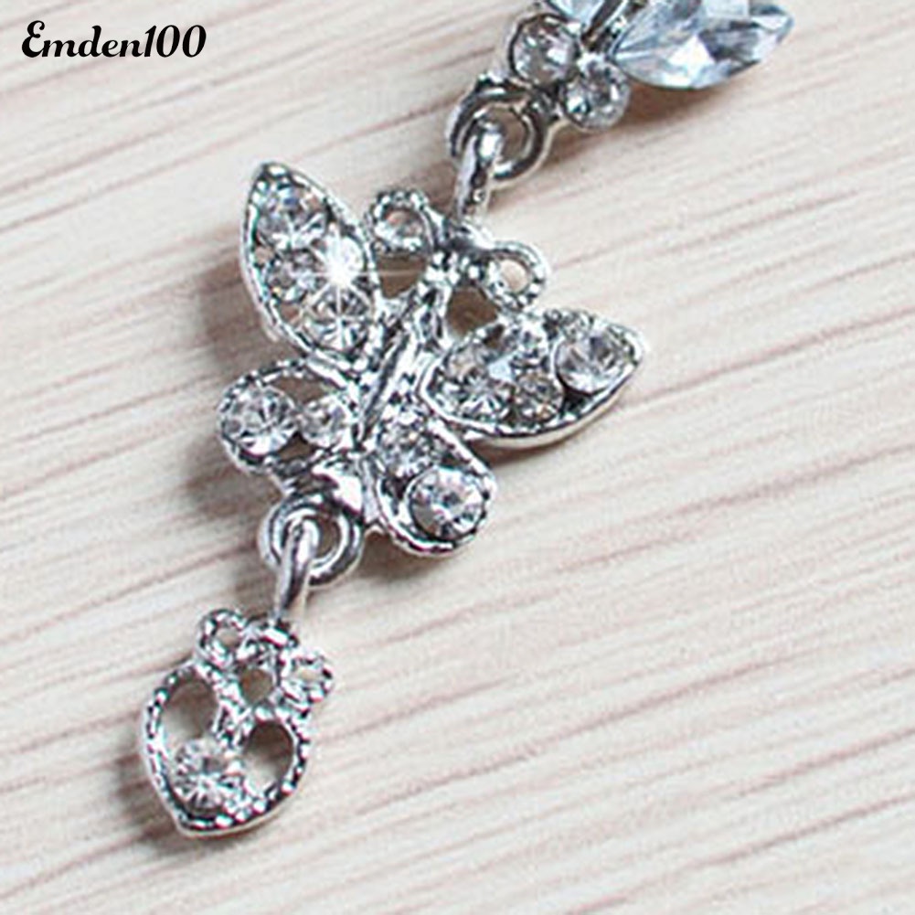 Khuyên RốN HìNh BướM ĐíNh Đá ThờI Trang