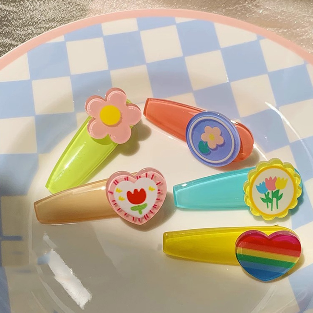 Set 1 / 5 Kẹp Tóc Hình Trái Cây Dễ Thương Cho Bé Gái