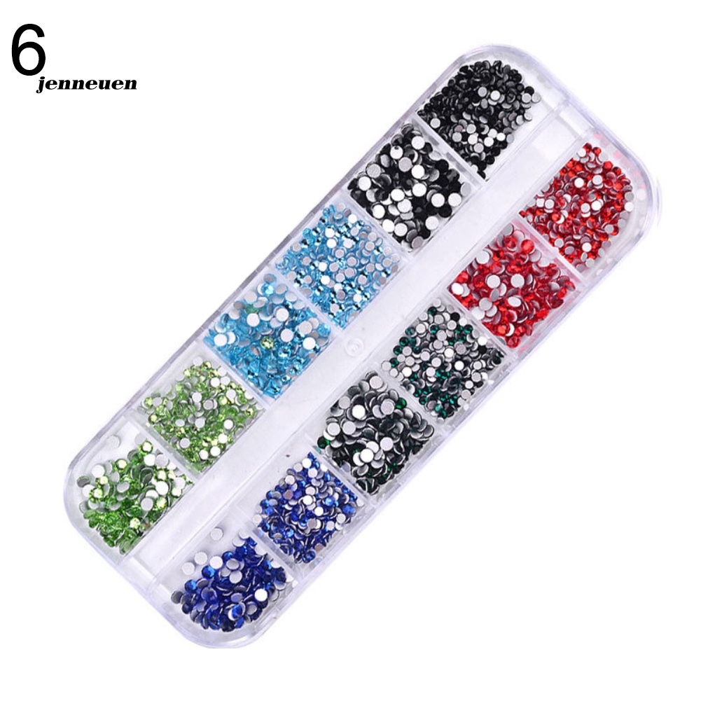 Hộp 1440 Hạt Kim Cương Giả 3D Tự Trang Trí Móng Tay