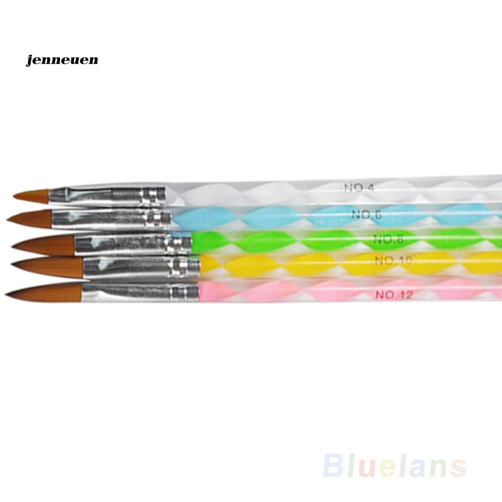 Set 5 Cọ Vẽ Trang Trí Móng Tay Nghệ Thuật 3D DIY