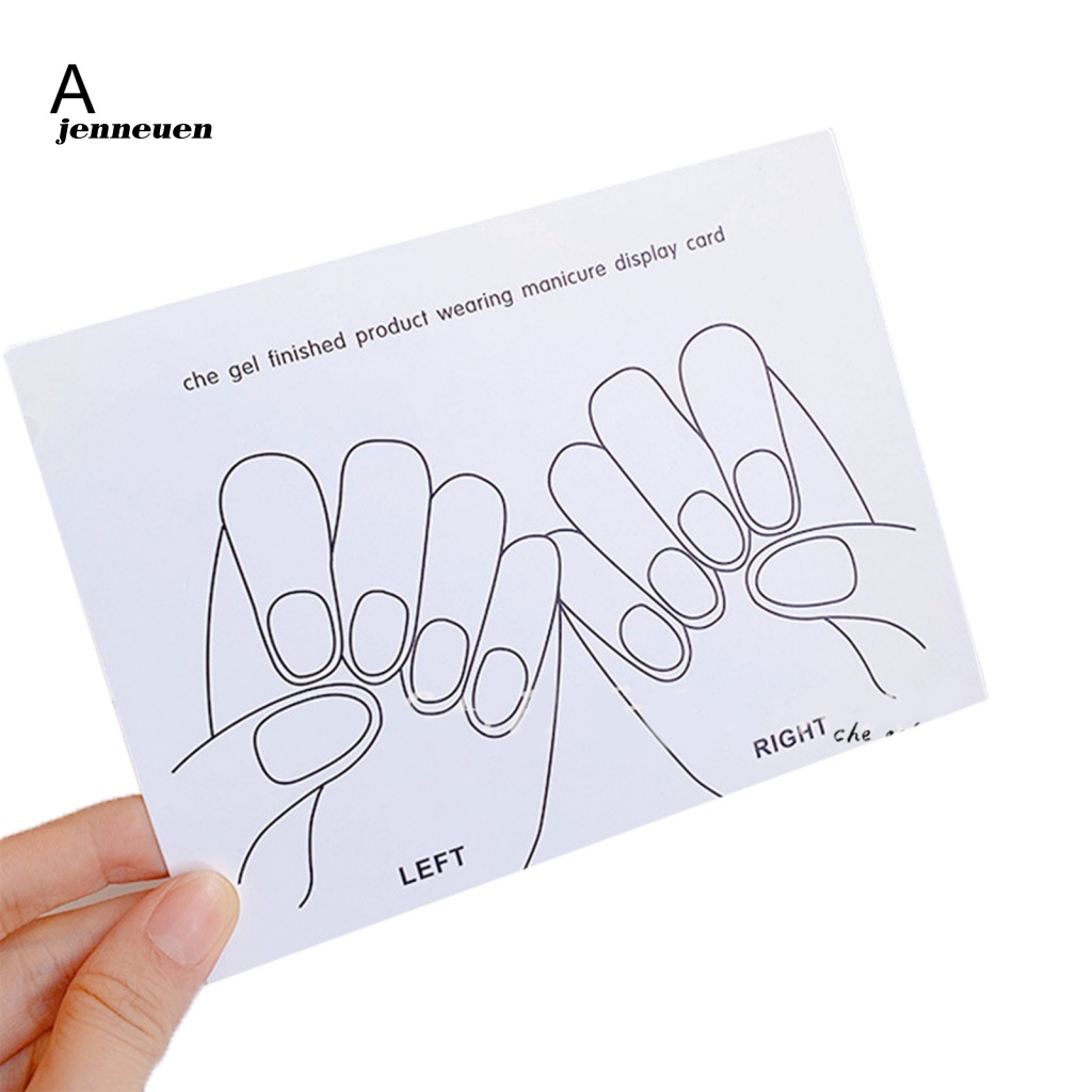 Set 5 Thẻ Trưng Bày Móng Tay Giả 2 Kiểu Chuyên Dụng Cho Salon Edge