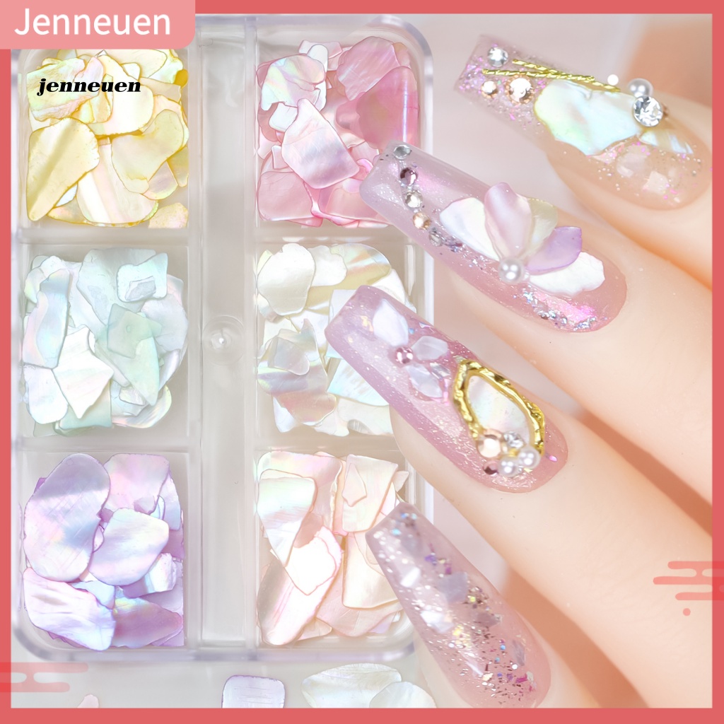 1 Hộp Vỏ Sò Tự Nhiên Trang Trí Móng Tay DIY Charms