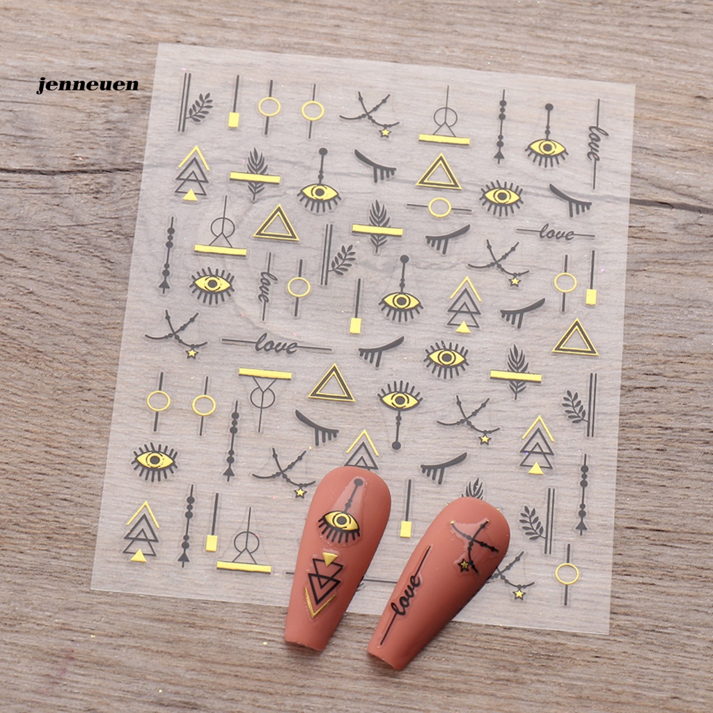 Miếng Dán Trang Trí Móng Tay Hình Ngôi Sao Lấp Lánh