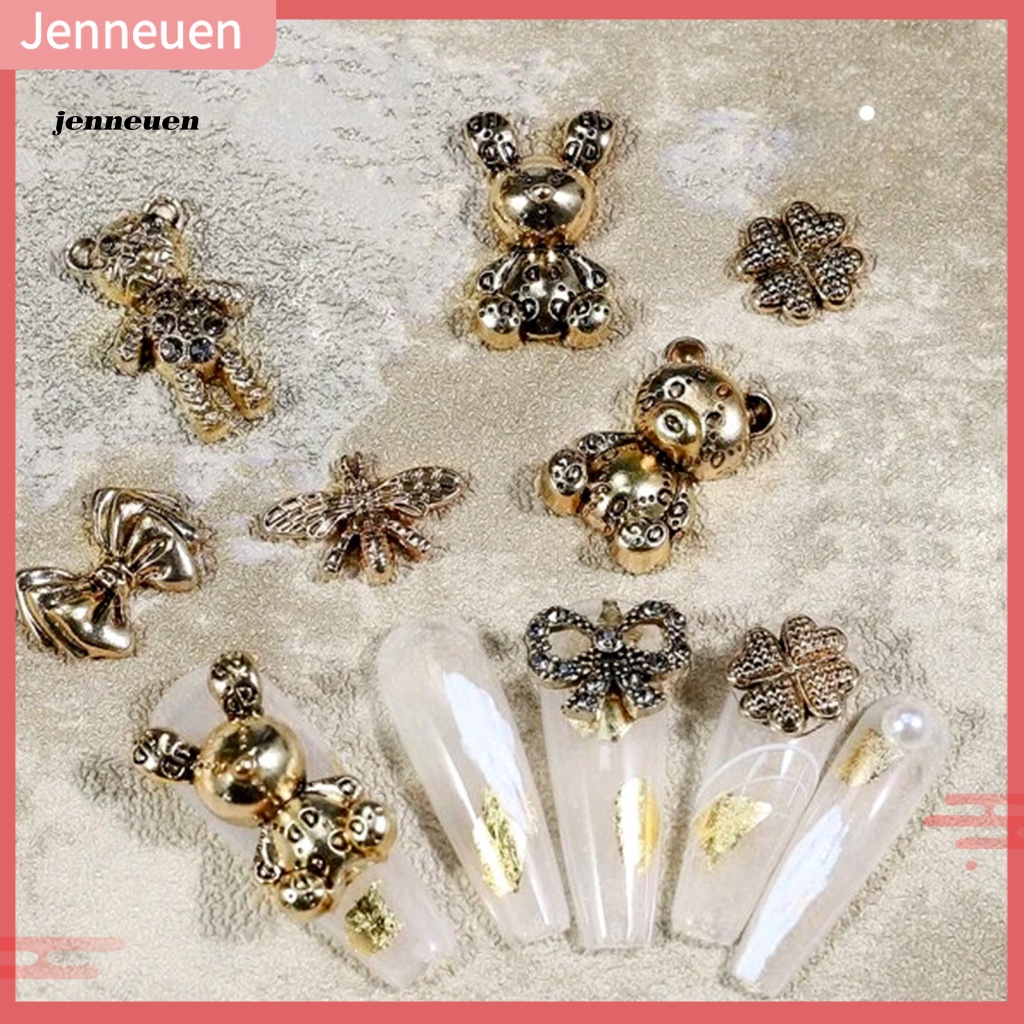 Set 10 Phụ Kiện Trang Trí Móng Tay 3D DIY Phong Cách Retro