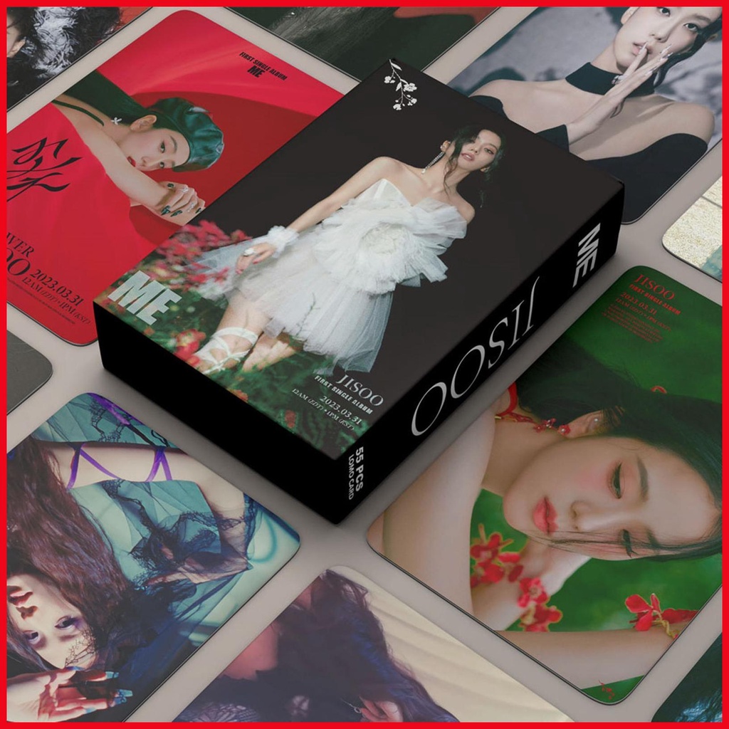 Set 55 Tấm Thẻ Ảnh Lomo Hình Nhóm Nhạc Kim Jisoo