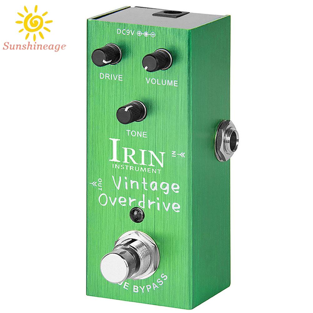 Irin Bàn Đạp Hiệu Ứng Bàn Đạp Nén Bo Mạch Chủ Đề Vintage Nhỏ Gọn Hoàn Toàn Mới