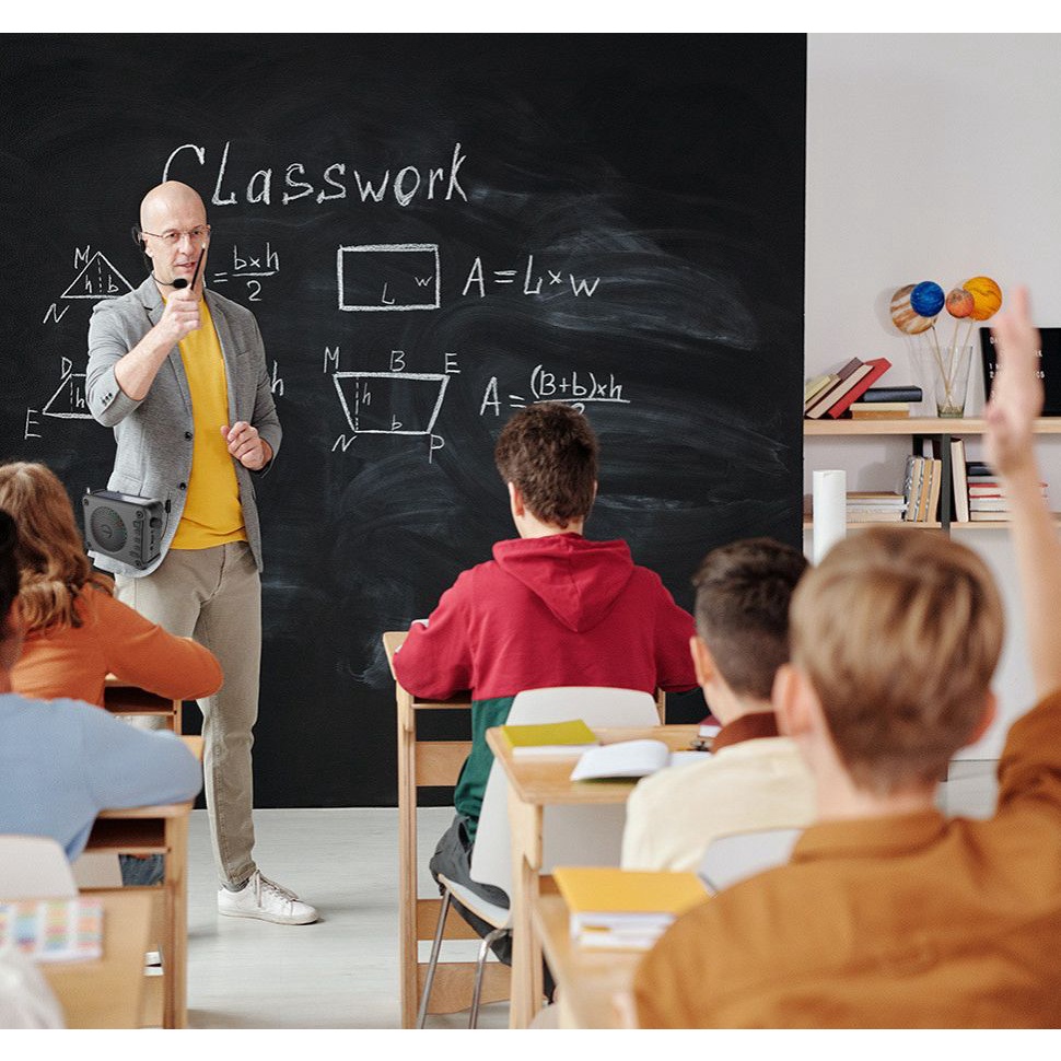 Loa nghe nhạc kiêm trợ giảng không dây bluetooth ZQS 301B 1500mah tặng kèm micro phone học online, dạy học