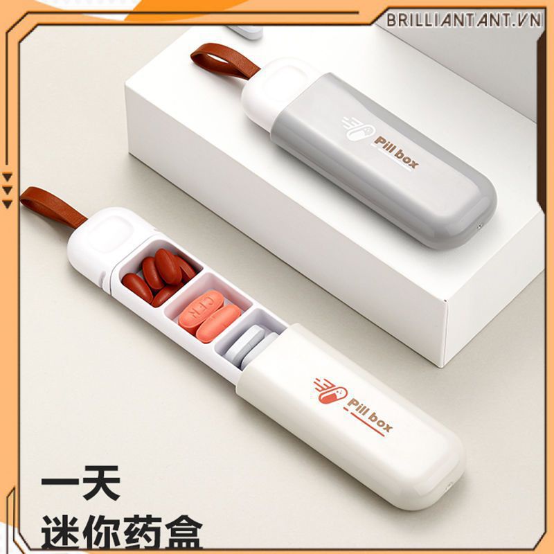 Hộp đựng thuốc 3 ô vuông Hộp đựng thuốc di động Hộp đựng nhỏ nhiều ngăn Hộp đựng thuốc một ngày Hộp đựng máy tính bảng Hộp đựng thuốc Hộp chia thuốc Hộp đựng thuốc bri