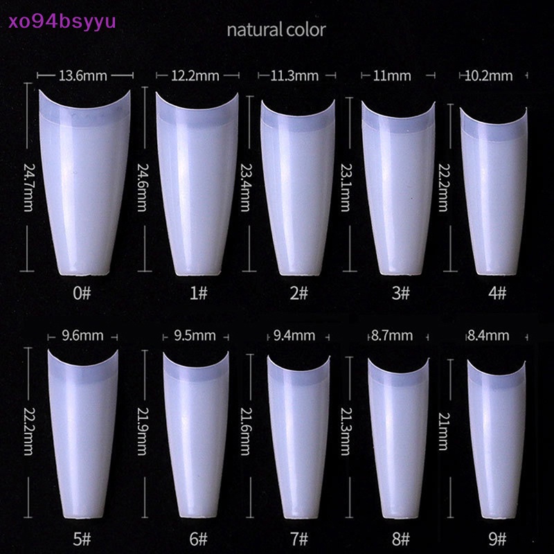 Set 500 Móng Tay Giả Hình Chữ T Bằng Acrylic xo94bsyyu