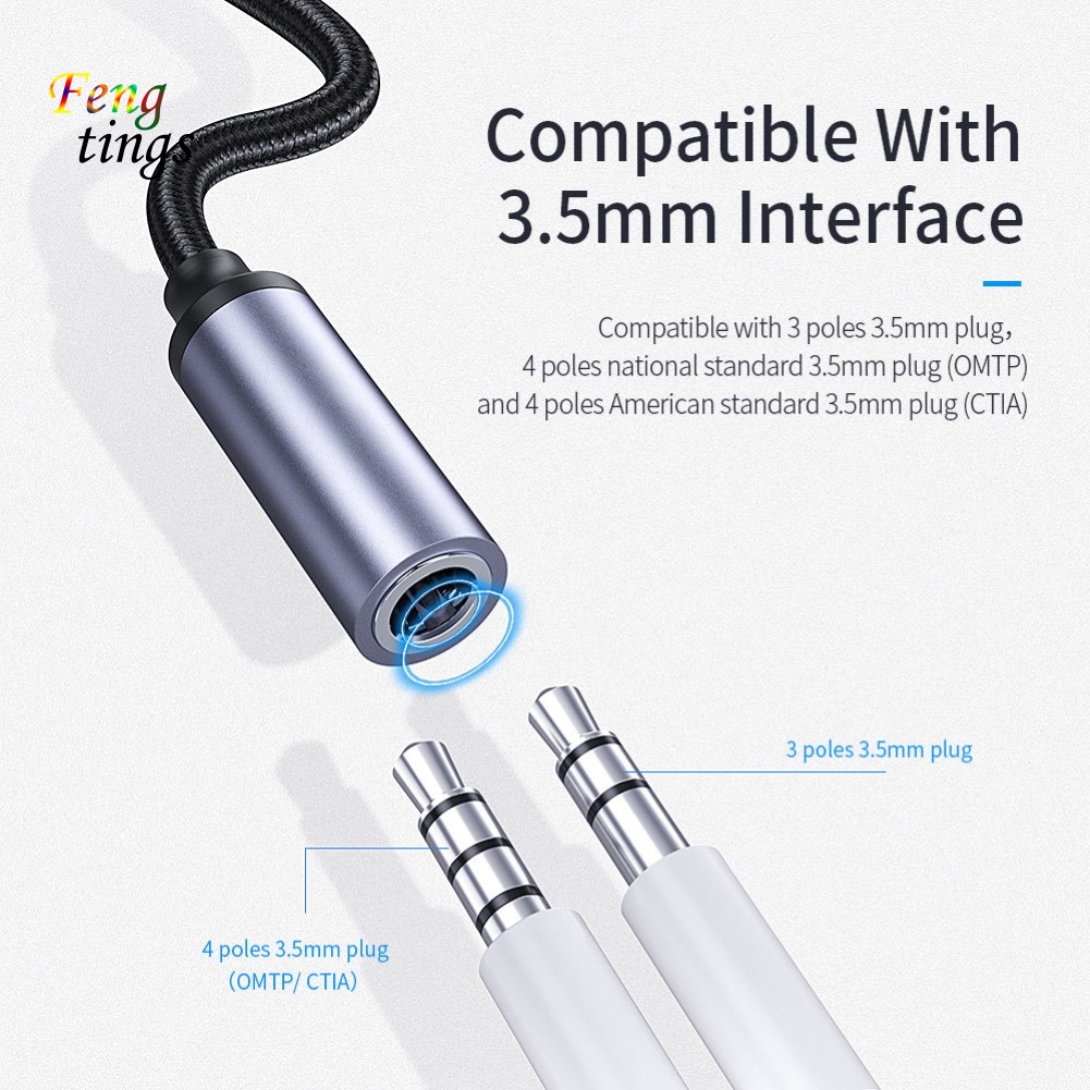 Cáp Chuyển Đổi Âm Thanh Type-c Sang Giắc Cắm 35mm Bằng Hợp Kim Nhôm