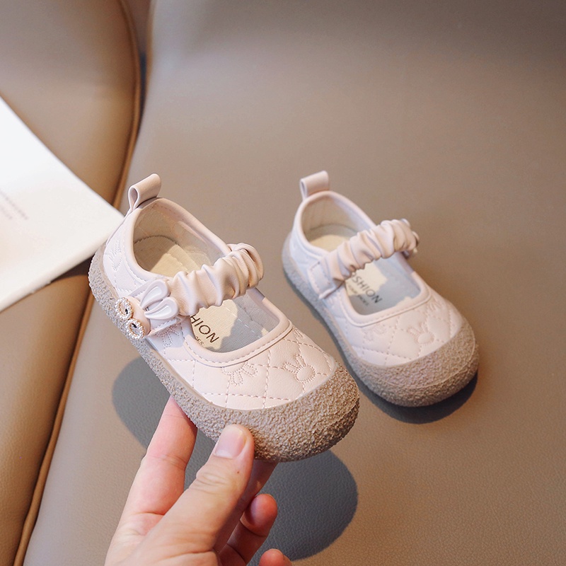 Giày Mũi Tròn Đế Bằng Chống Trượt Thời Trang Hàn Quốc 2023 Dành Cho Bé Gái