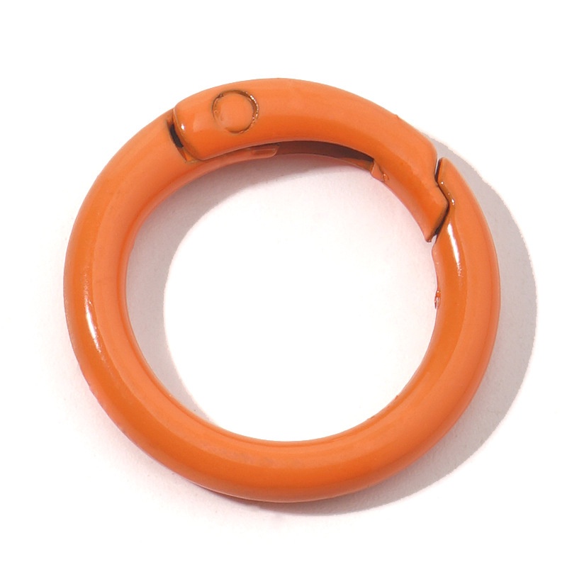 Vòng Lò Xo Tròn Mini Bằng Hợp Kim Nhiều Màu Sắc Dùng Làm Móc Khóa / Túi Xách diy