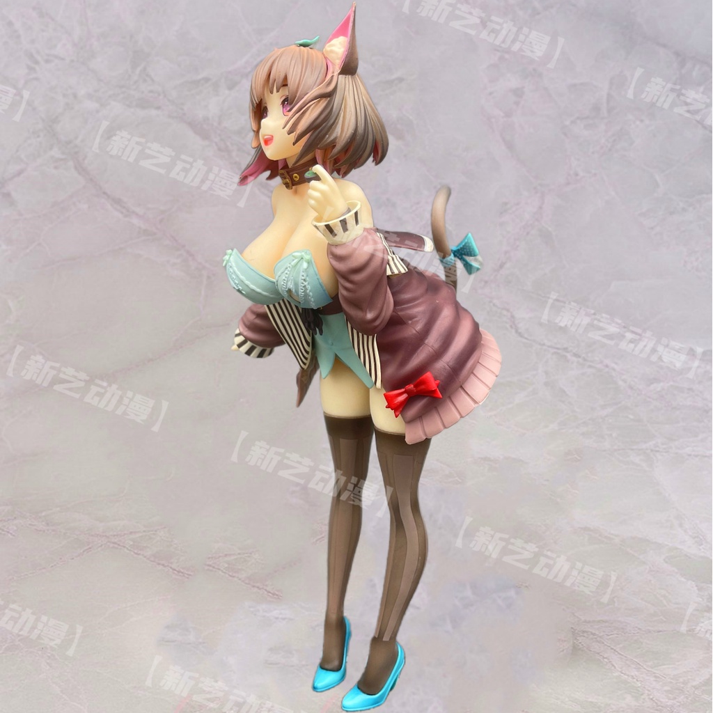 Mô Hình Nhân Vật Cô Gái Tai Mèo Hai Chiều Dễ Thương Để Bàn Trang Trí