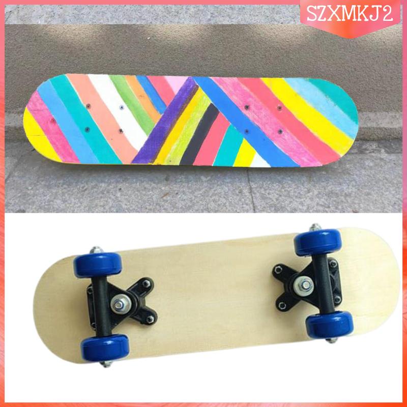 Ván Trượt Họa Tiết Graffiti Bằng Gỗ Với Vòng Bi Ròng Rọc Cho Thanh Thiếu Niên