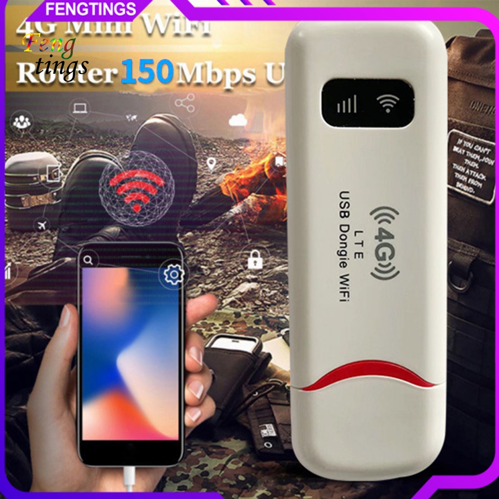 Usb Phát WiFi Tốc Độ Cao 4G LTE 150Mbps Di Động Tiện Dụng Cho Máy Tính