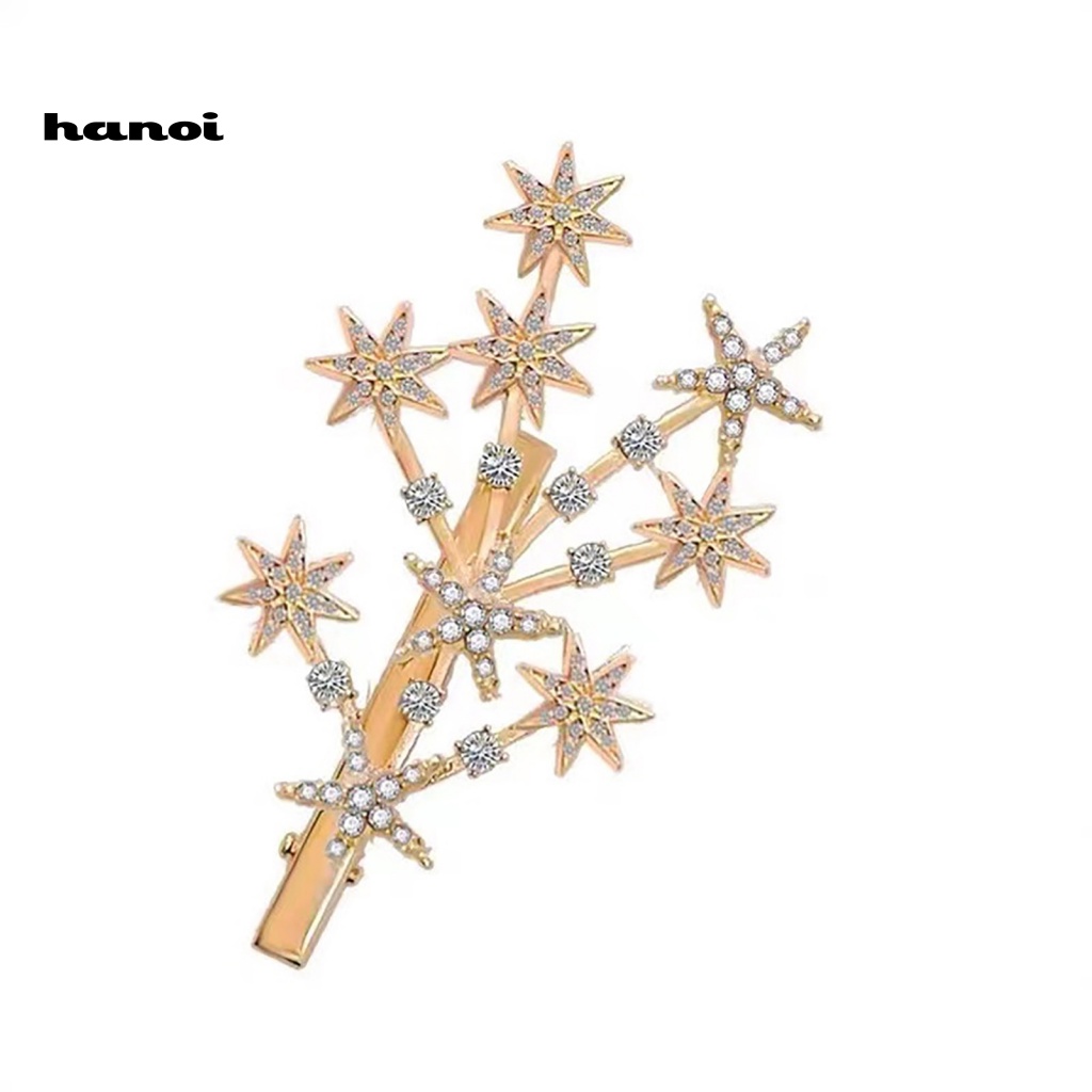Kẹp Tóc Hình Ngôi Sao Đính Đá Nhiều Màu Sắc Thời Trang Cho Nữ