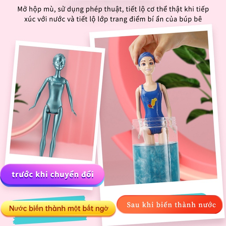 Búp Bê Barbie 11.5 Inch Thay Đổi Màu Sắc Theo Nhiệt Độ