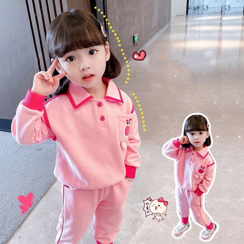 Bộ Áo Khoác cardigan Và Áo Khoác Siêu Dễ Thương Thời Trang Xuân Thu Cho Bé Gái