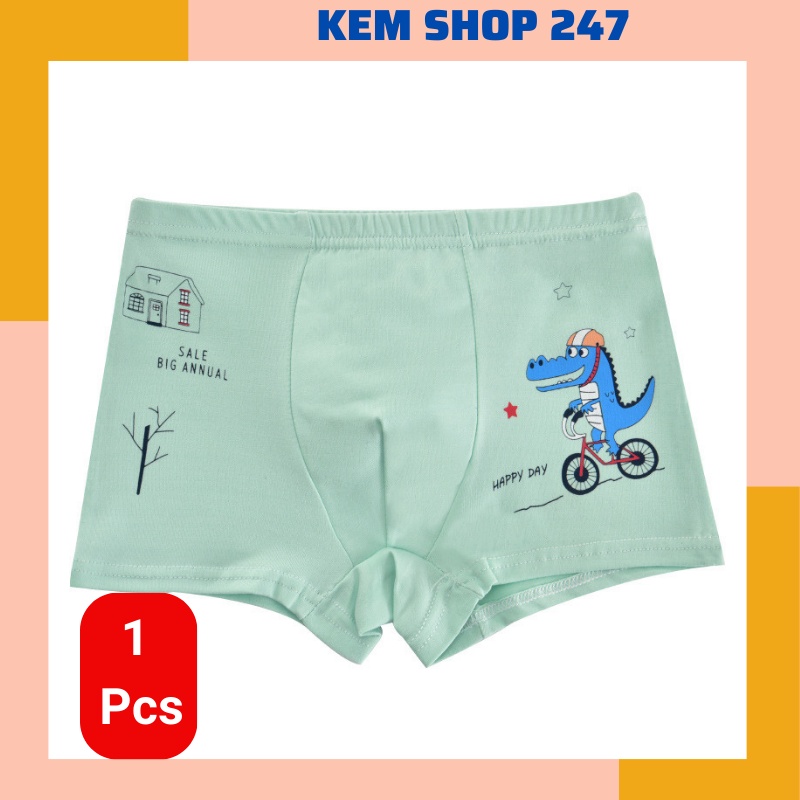 Set 5 quần lót đùi/Quần chip đùi bé trai hoạ tiết hoạt hình  giúp bé thoải mái