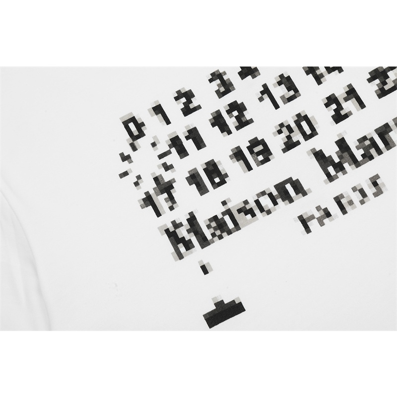 Áo Thun Cotton Tay Ngắn In Chữ MAISON MARGIELA Cổ Điển Thời Trang Cho Cặp Đôi