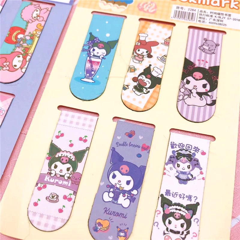 Bookmark Nam Châm Hình Cún Kuromi Cinnamon Dễ Thương