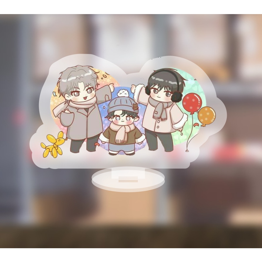 MÔ HÌNH Standee Low tide in twilight Đêm bên làn nước BL ver Maid acrylic anime mica chibi trang trí trưng bày