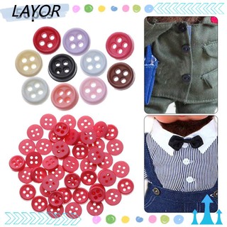 Set 50 cúc mini 6mm màu kẹo ngọt dùng làm đồ thủ công/trang trí nhà búp bê