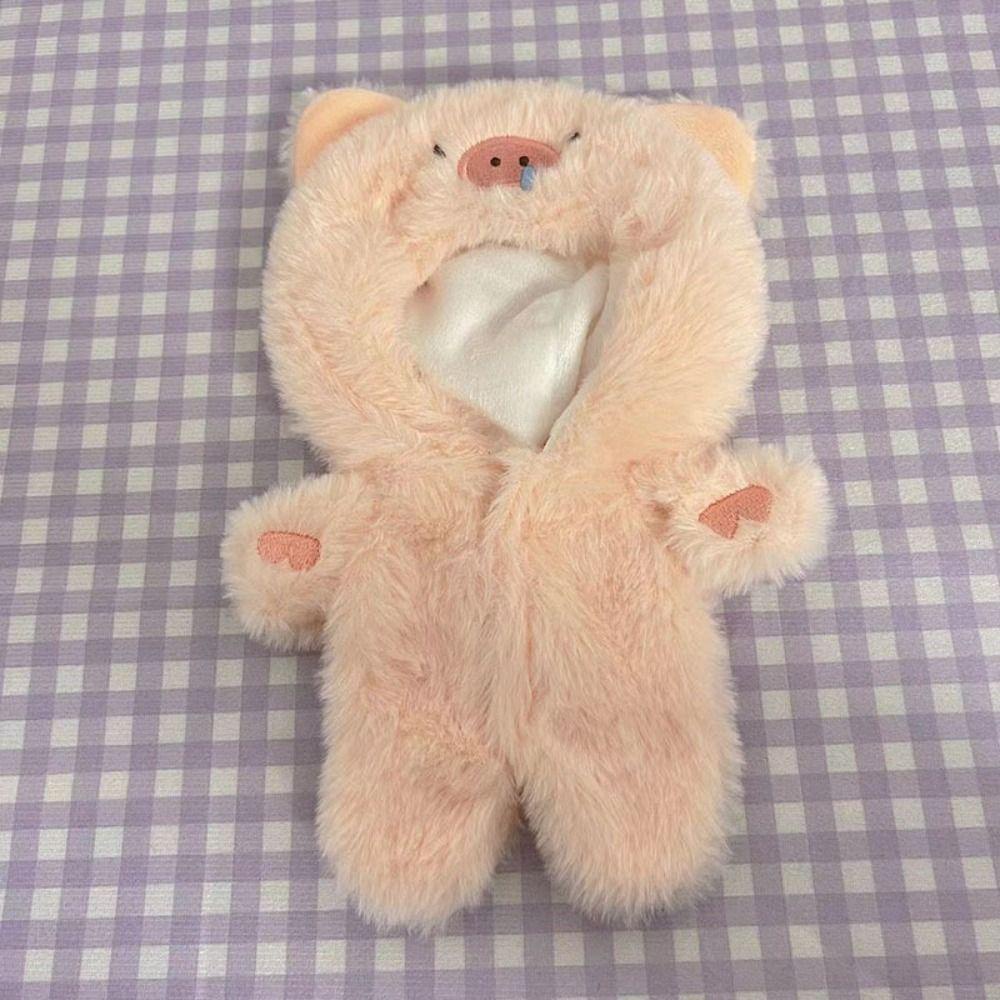 Bộ Áo Liền Quần Mini 20cm Bằng Vải Bông Hình Động Vật Cho Búp Bê UUMIR