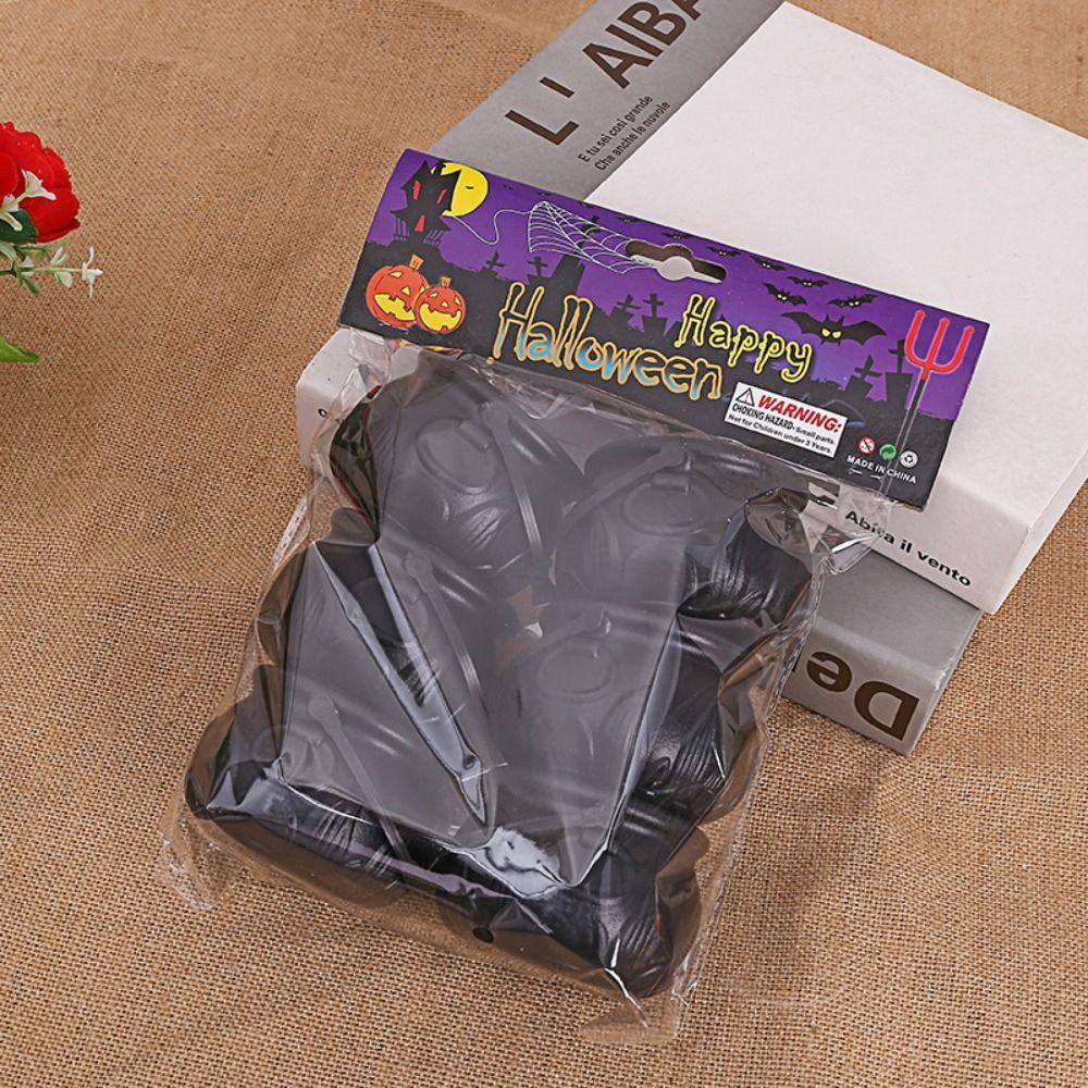Shanrong set 6 Xô Đựng Kẹo Bí Ngô halloween mini Cầm Tay Có Quai Cầm Cho Người Lớn Và Trẻ Em
