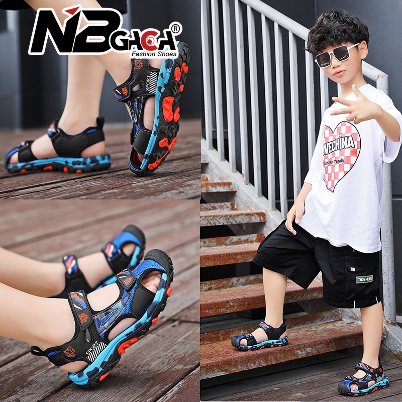 Sandal Đi Biển Thiết Kế Mới Năng Động Thời Trang Mùa Hè Dành Cho Bé Trai Từ 27-38