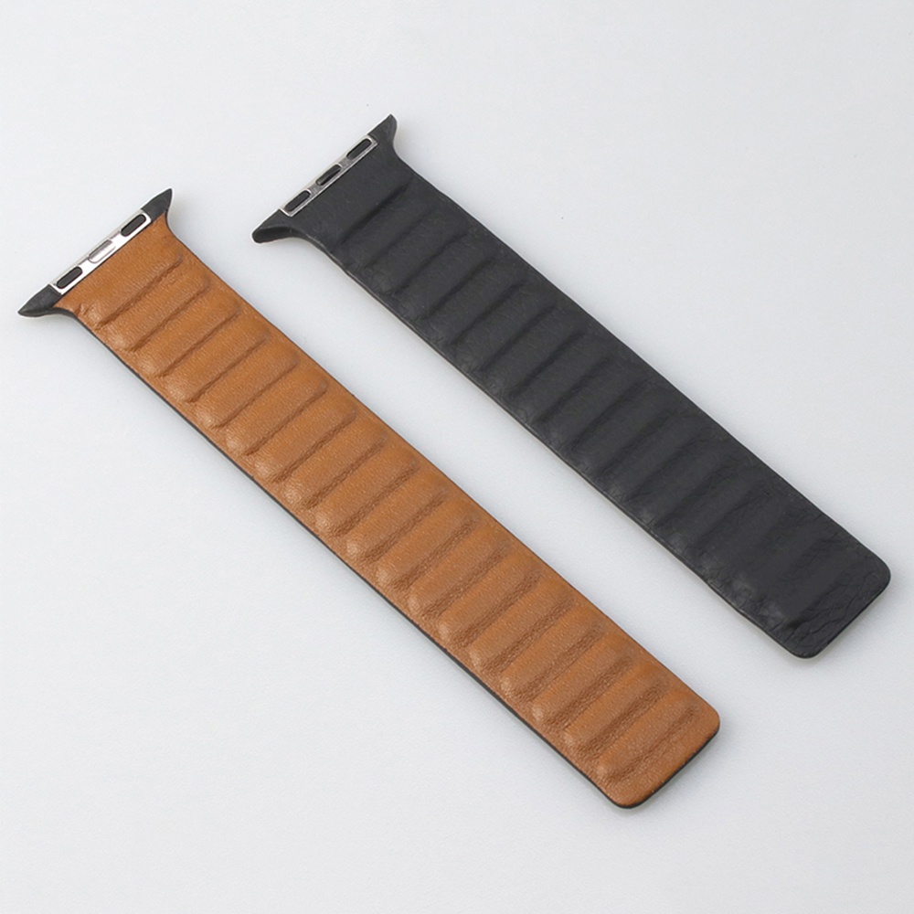 Dây Đeo Bằng Da Có Nam Châm Cho Đồng Hồ Thông Minh Apple Watch 45mm 41mm 44mm 40mm 40mm iWatch Ultar 49mm 8 7 6 SE 5 4 42mm
