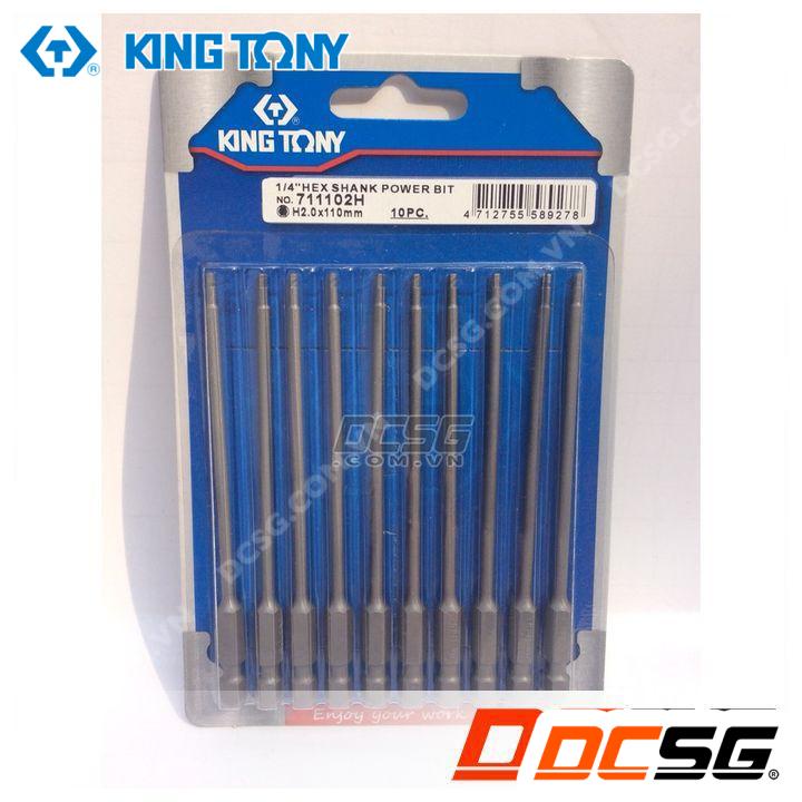 Mũi lục giác cho máy bắn vít dài 110mm Kingtony (1 mũi)