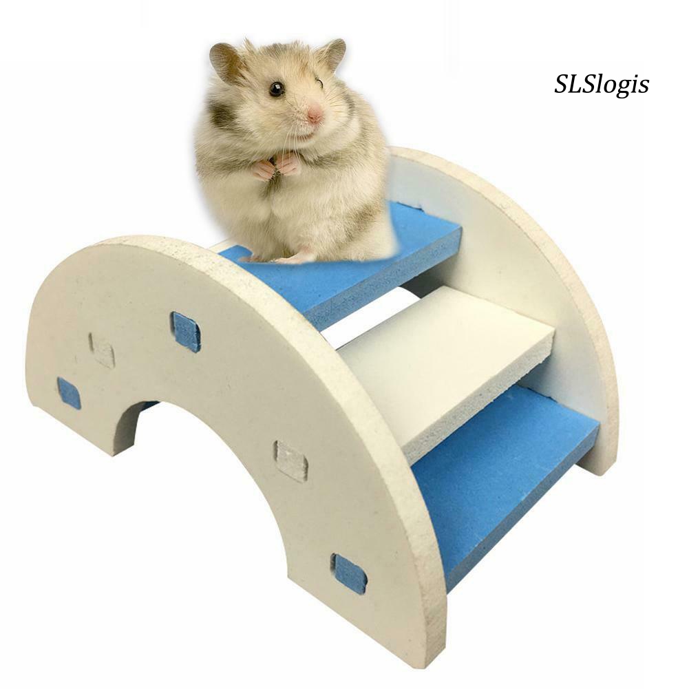 Đồ Chơi Cầu Thang Gắn Chuột Hamster Bằng Nhựa PVC Dễ Thương