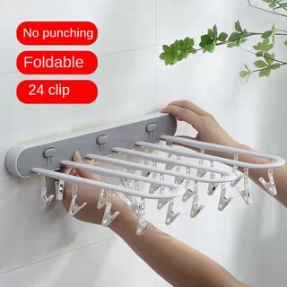 Pnl móc treo phơi đồ 24 kẹp phơi khô đa năng không cần đục lỗ