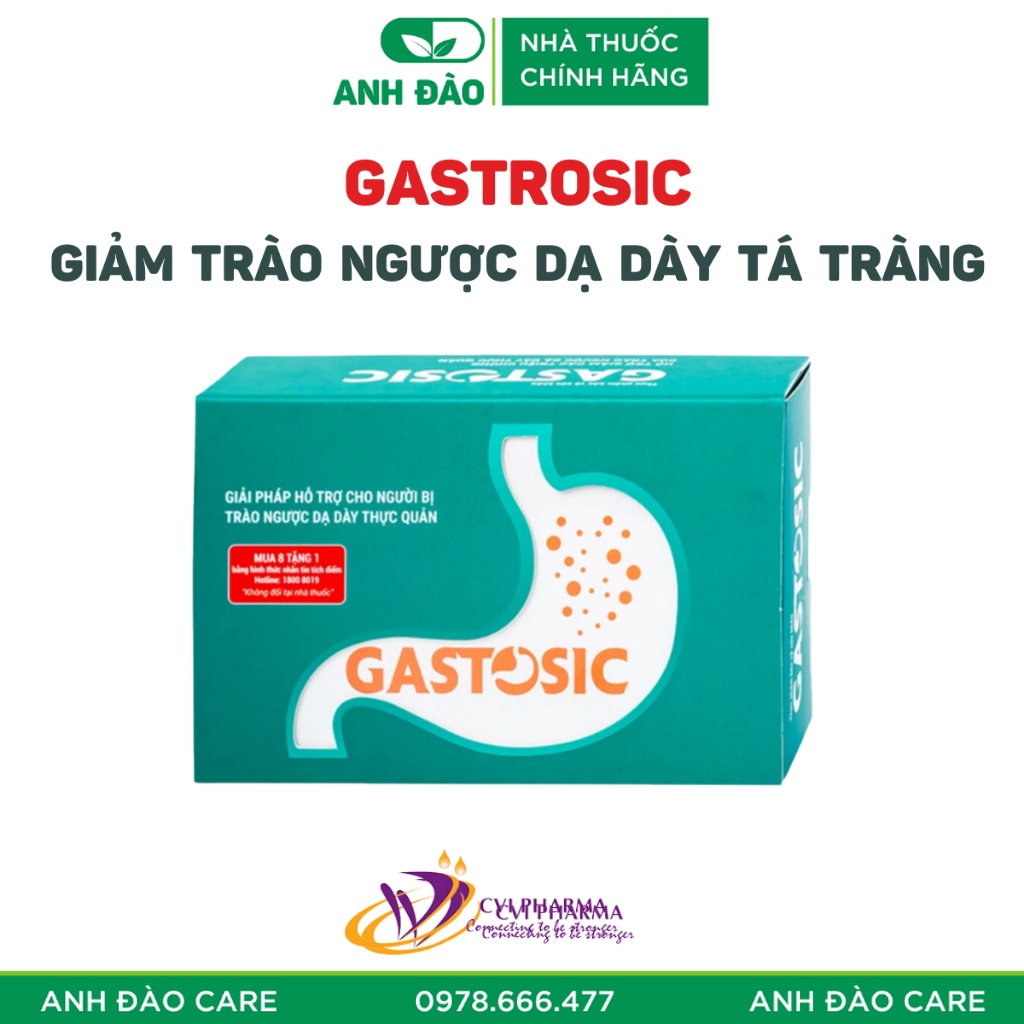 ✅ Gastosic – Viên Uống Hỗ Trợ Trào Ngược Dạ Dày hộp 30 Viên-CIV- NHÀ THUỐC ANH ĐÀO [CHÍNH HÃNG]