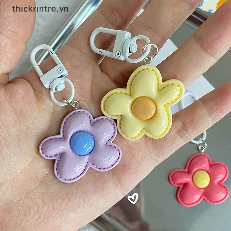 Móc Khóa Hình Bông Hoa Màu Kẹo Dễ Thương Dùng Làm Móc Khóa / Túi Xách / Móc Khóa DIY