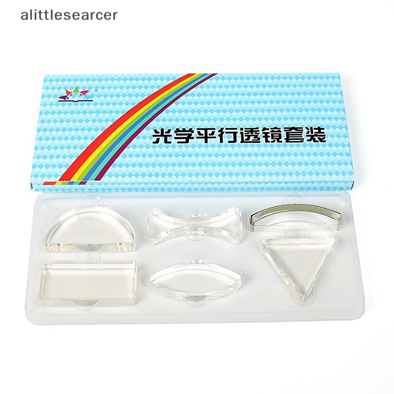 Bộ 6 Thấu Kính Lăng Kính Lăng Kính Lõm Bằng Acrylic Cho Học Sinh Tiểu Học / Phòng Thí Nghiệm