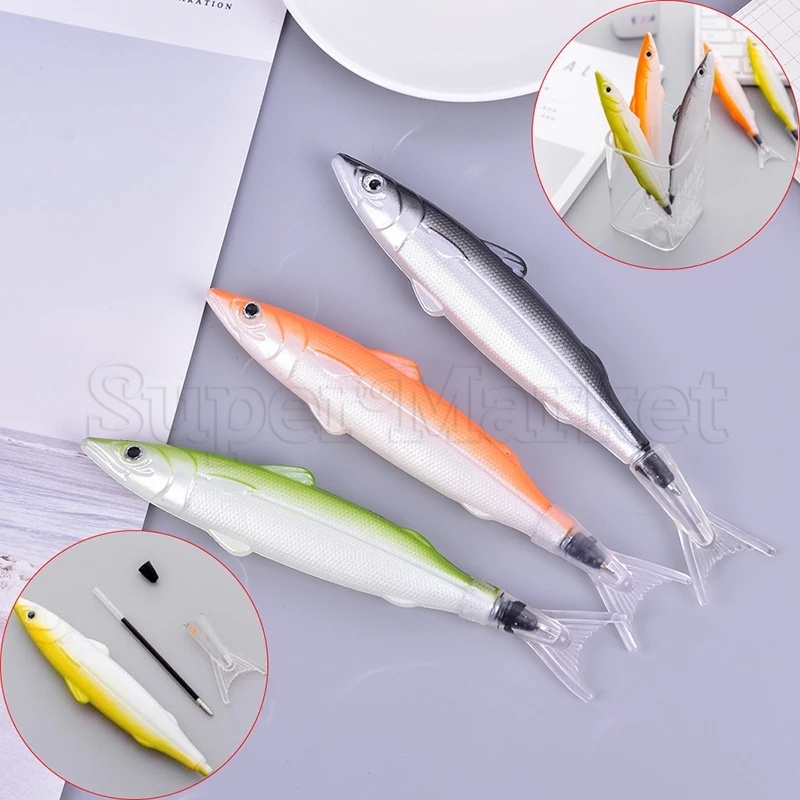 1 Bút Bi Hình Cá Đại Dương Dễ Thương Ngòi 0.5mm