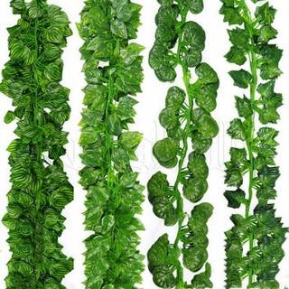 Dây lá phong giả dài 2m bằng nhựa dùng trang trí diy