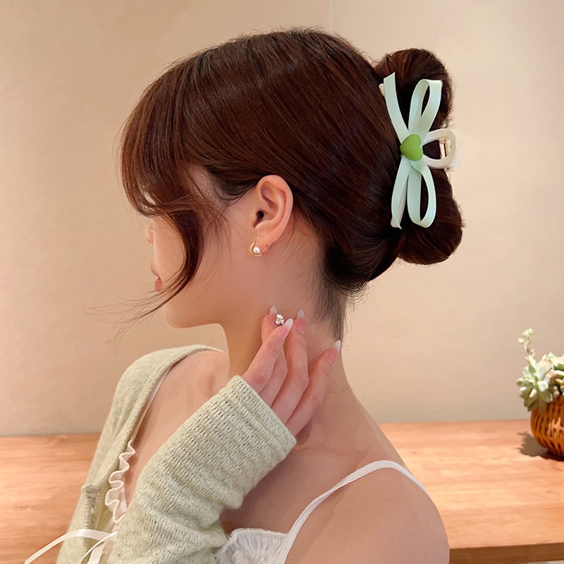 Kẹp Tóc Hình Nơ Phong Cách Mới Mùa Hè Dễ Thương Cho Nữ