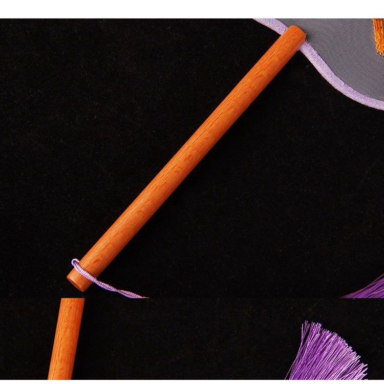 Quạt Cầm Tay Thêu Họa Tiết Xinh Xắn Dành Cho Cô Dâu