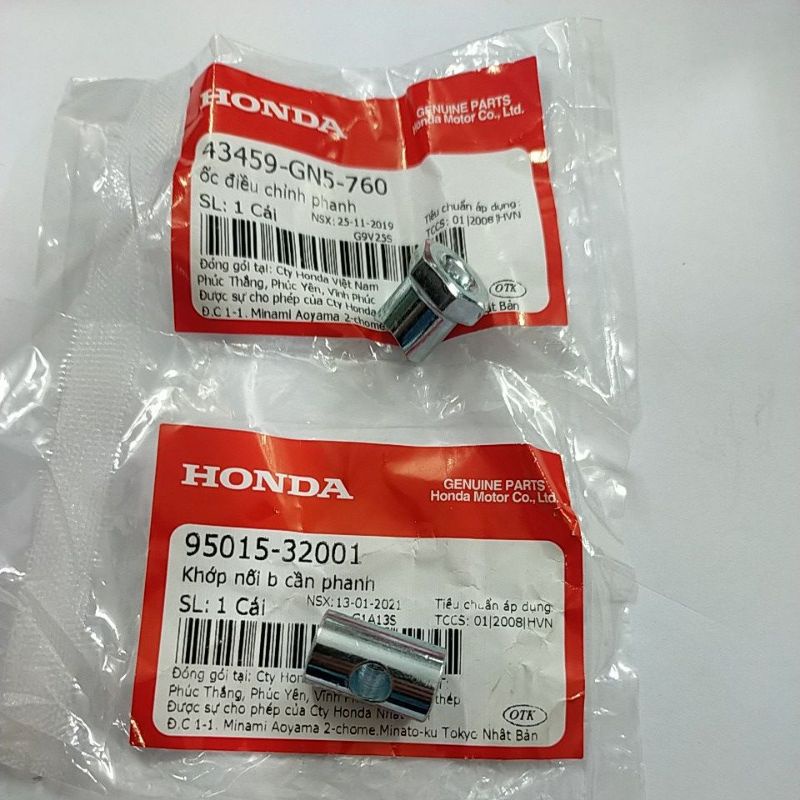 Bộ Ốc Chốt và chỉnh thắng sau HONDA Vario 125 Click 125 AB 125 FUTURE LEAD125 SH MODE PCX VISION SHVN Winner Wave