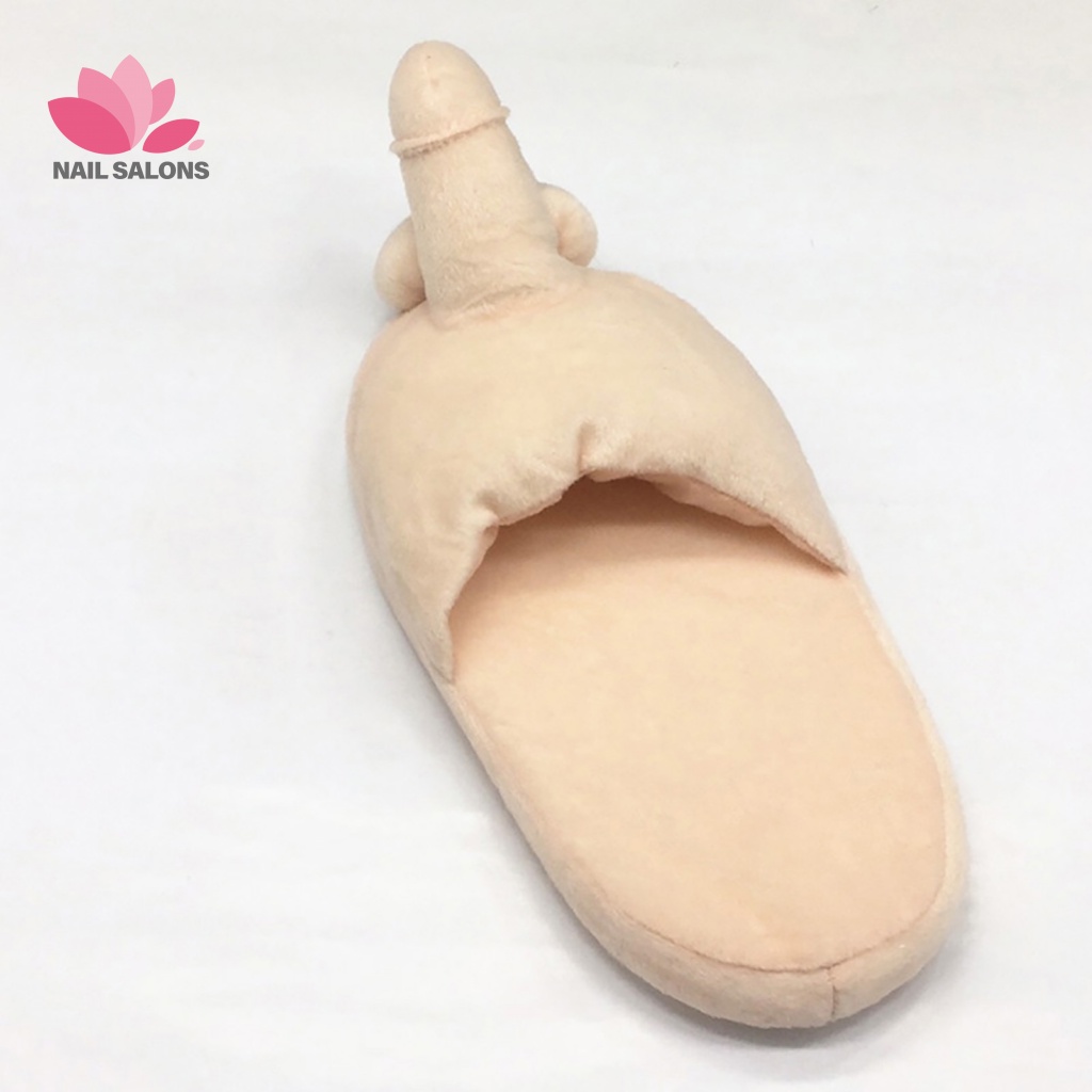 1 Đôi Dép Bông Phẳng Chống Trượt Sáng Tạo Thời Trang Mùa Đông Cho Nam Nữ